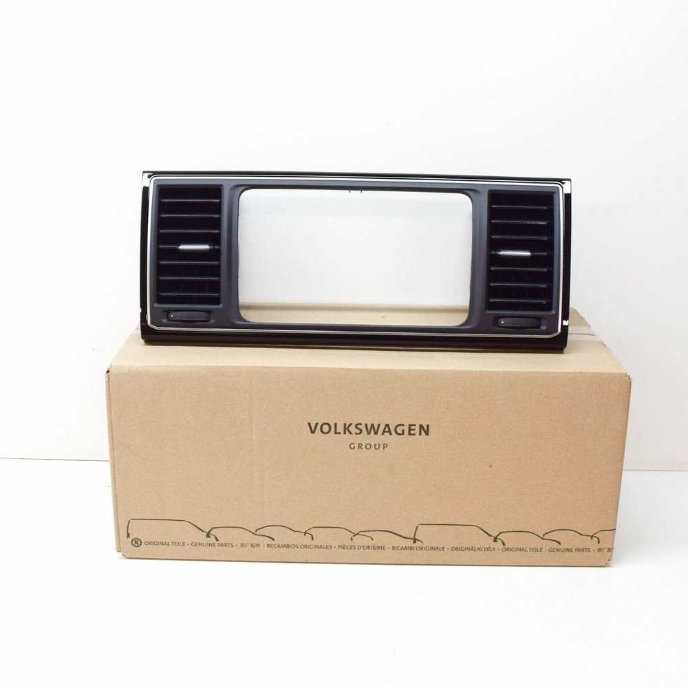 VAG Volkswagen T6 T6.1 Skydelis Su Ventiliacijos Angomis Satino Juodos Aliuminio Spalvos Originalus 7E5857038FGVK
