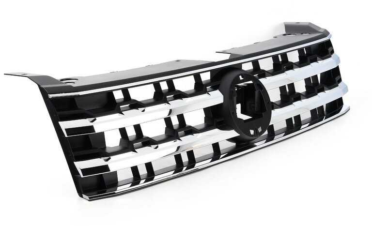 VAG Volkswagen Teramont Radiator Grille Chromuotai Satin Juoda/Šviesus Chromas 3CN853651ARYP