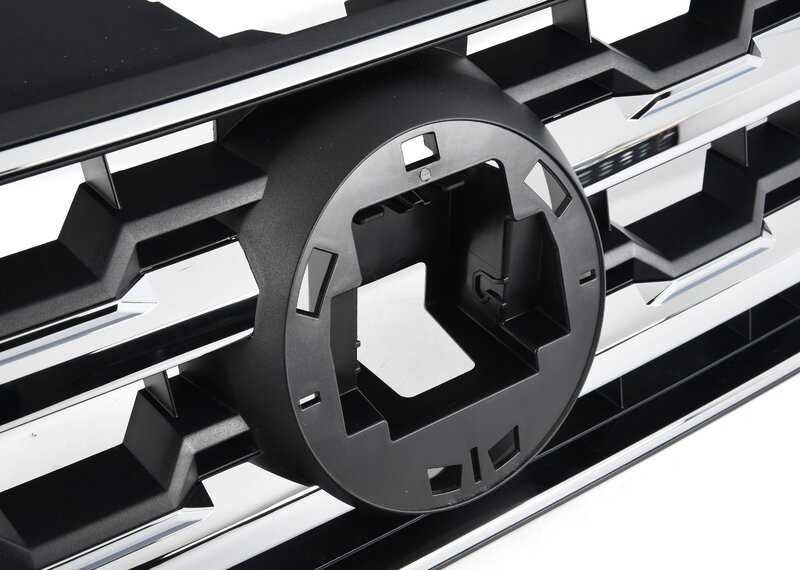 VAG Volkswagen Teramont Radiator Grille Chromuotai Satin Juoda/Šviesus Chromas 3CN853651ARYP