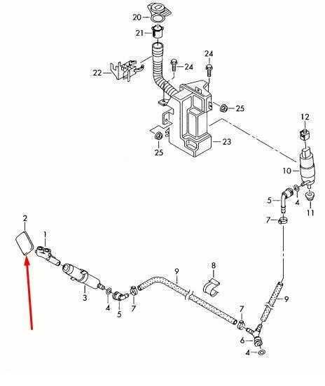 VAG VOLKSWAGEN TIGUAN 5N Dešinės priekinės žibintų plovimo dangtelis 5N0955110BGRU NAUJAS ORIGINALUS