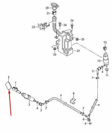 VAG VOLKSWAGEN TIGUAN 5N Dešinės priekinės žibintų plovimo dangtelis 5N0955110BGRU NAUJAS ORIGINALUS