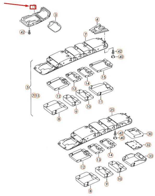 VAG Volkswagen TIGUAN 5N MK1 Viršutinė centrinė konstrukcija 1K0867489E82V NAUJA ORIGINALI