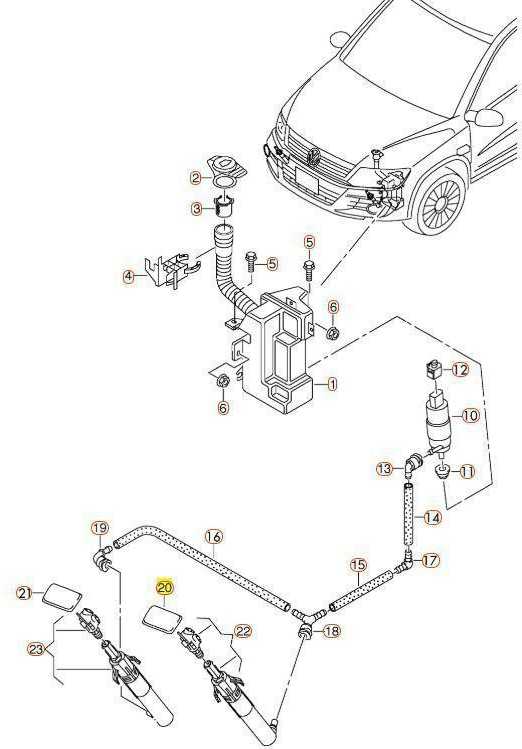 VAG Volkswagen Tiguan Priekinio Kairio Žibinto Plovimo Dangtelis - Paruoštas 5N0955109BGRU