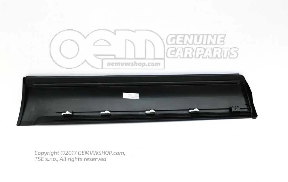 VAG Volkswagen Touareg 7L 2003-2010 Durys Antgaliukas Satin Juoda Originalus 7L6839788F9B9