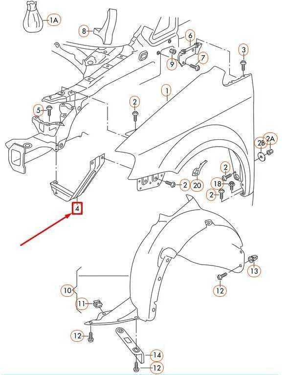 VAG Volkswagen TOURAN 1T priekinio kairiojo sparno rato korpuso karkasas 1T0821135C originalus