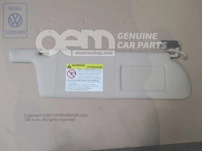 Vag Volkswagen Transporter Kombi 1999 2004 Saulės Apsauga Originalus 7D0857552R3PS
