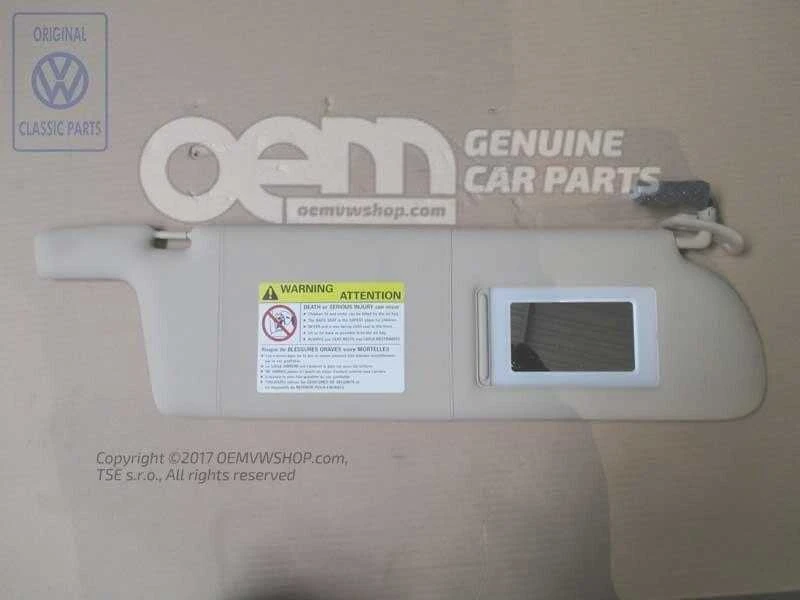 Vag Volkswagen Transporter Kombi 1999 2004 Saulės Apsauga Originalus 7D0857552R3PS