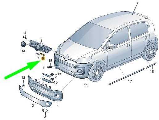 VAG "Volkswagen UP" radiatoriaus grotelės dešinės pusės viršutinė apdaila originali 1S0853768D2ZZ