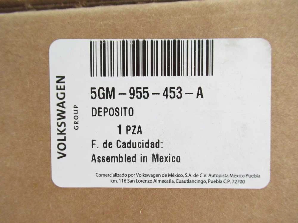 VAG Plovimo Vandens Rezervuaras Volkswagen Golf Variant 2015 2017 Originalus 5GM955453A