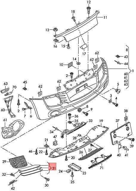 VAG VW 3B galinio bamperio dešinės pusės apdailos komplektas originalus 420898460BT94