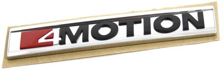 VAG VW aliuminis raudonas 4MOTION Inscription 7E0853675MMGM