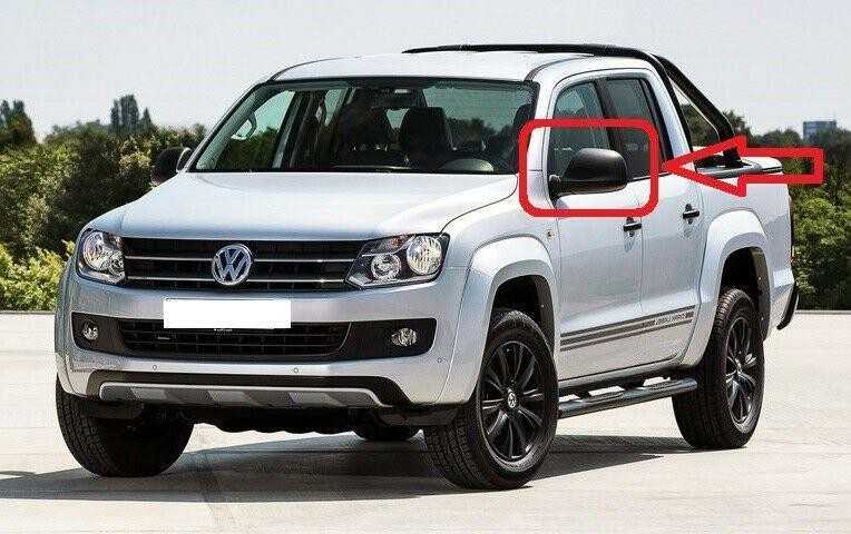 VAG VW AMAROK (10-17) Priekinio Š/S kairės pusės veidrodėlio dangtelis juodas 2H0857527B9B9 originalus