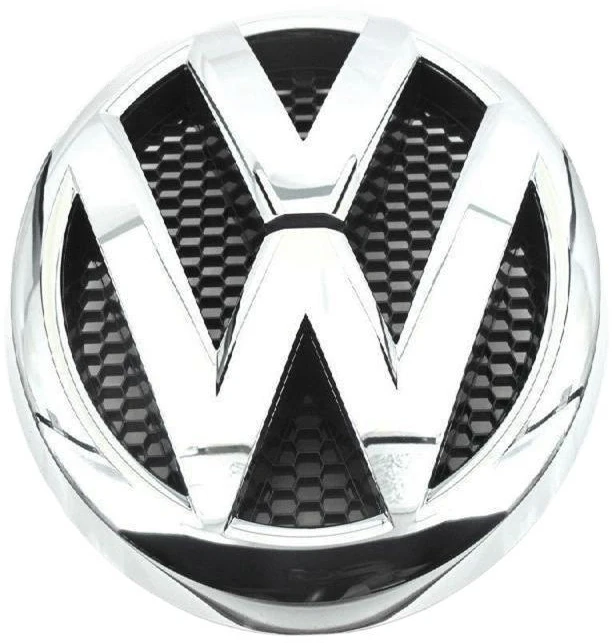 VAG Originalus priekinio buferio grotelės Chrome Juodas Emblem Badge Logo VW Amarok