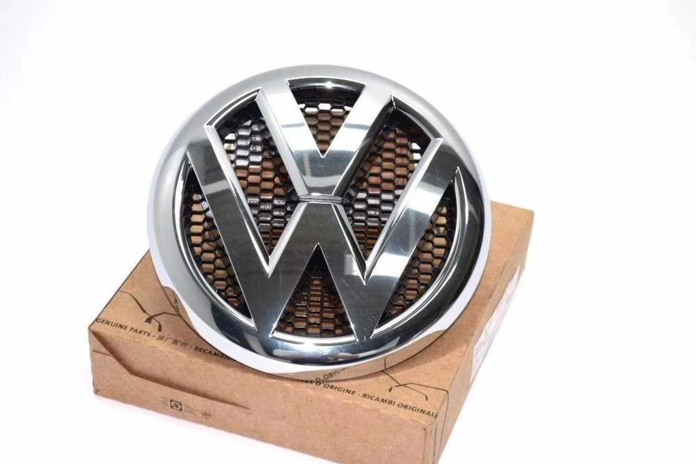 VAG Originalus priekinio buferio grotelės Chrome Juodas Emblem Badge Logo VW Amarok