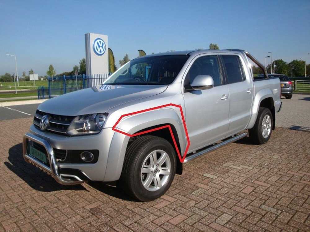 VAG VW Amarok 2013-2017 Priekinis K/S Kairysis Ratlankio Dangtelio Apdaila Originali 2HH854731