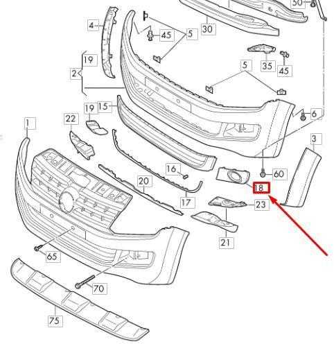 VAG VW AMAROK priekinio bamperio dešinės pusės rūko žibintų grotelių dangtelis originalus 2H6807490FRYP