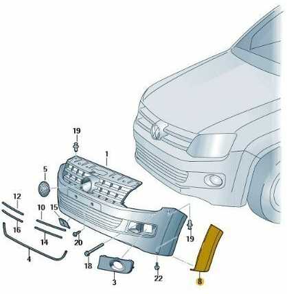 VAG VW AMAROK priekinio dešiniojo rato dangtis 2HH853728GRU originalus