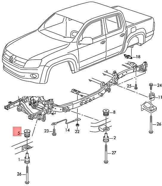VAG VW AMAROK S6B S7A S7B tvirtinimo detalė 2H6801539 Originali