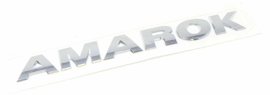 VAG VW AMAROK Užrašas ant galinių durelių 28,5x3,3 cm, chromuotas, galinis originalus 2H5853687739