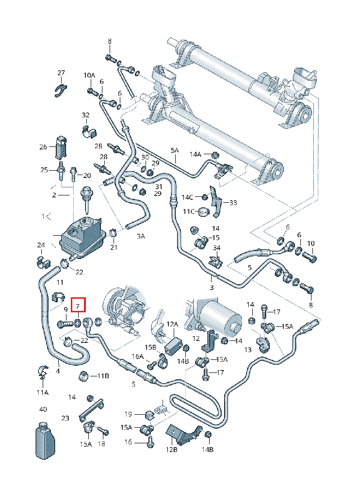 VAG VW Audi Audi Seat Skoda Skoda vairo stiprintuvo Bonjo varžto sandarinimo poveržlė originali N0138487
