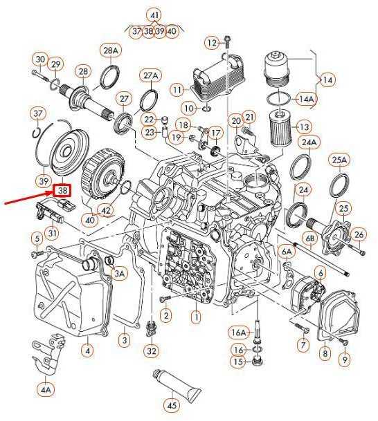 VAG VW Audi DSG sankabos paketo dangtelis originalus 02E301205C