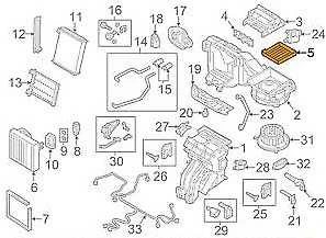 VAG VW Audi golf Mk7 A3 salono žiedadulkių filtras, ne klimatinis, originalus 5Q0819644A
