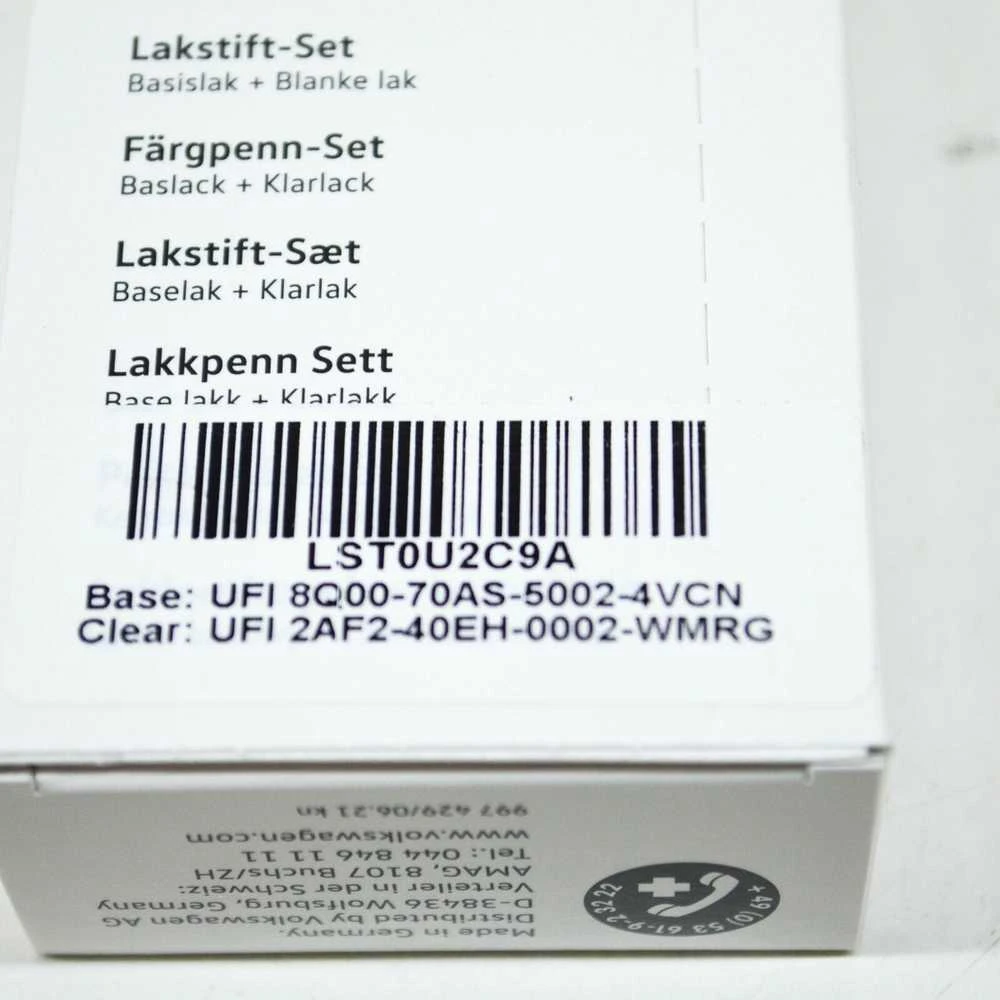 VAG VW AUDI Pure Baltas Touch Up dažų rinkinys originalus LST0U2C9A