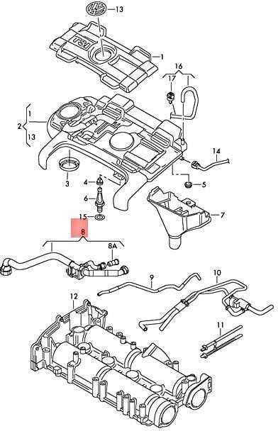 VAG VW AUDI SEAT SKODA Beetle CC Eos Golf ventiliacinė žarna originali 03C103474AB