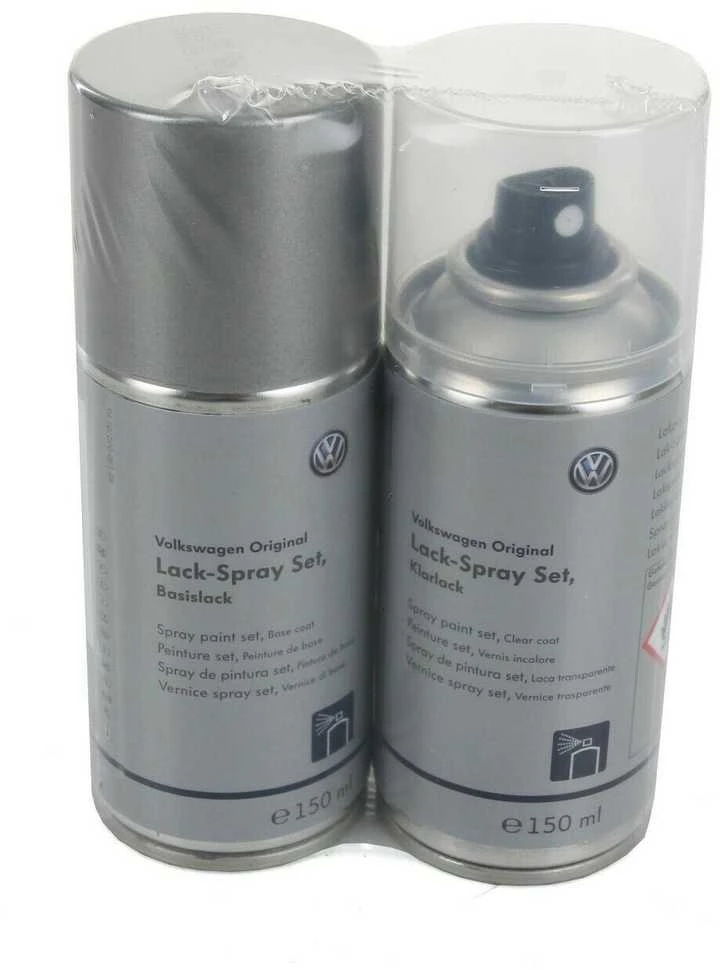 VAG VW AUDI TUNGSTEN purškiamų dažų rinkinys sidabro metalo spalvos LB7W originalus LLS0M6B7W