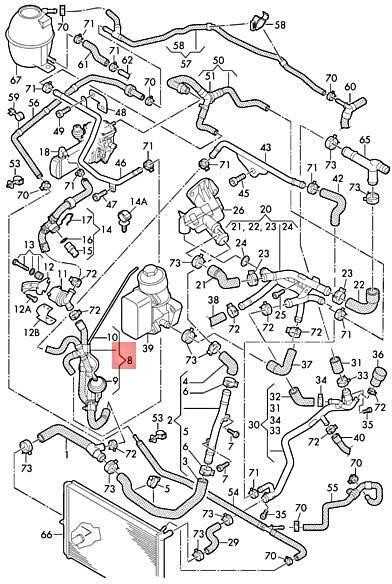 VAG VW aušinimo skysčio žarna su vožtuvu 2H0122096AN