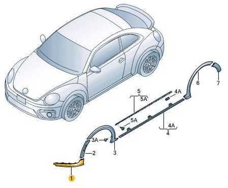 VAG VW Beetle Cabrio Cabriolet Bettle danga Satin Juodas Originali 5C58538959B9
