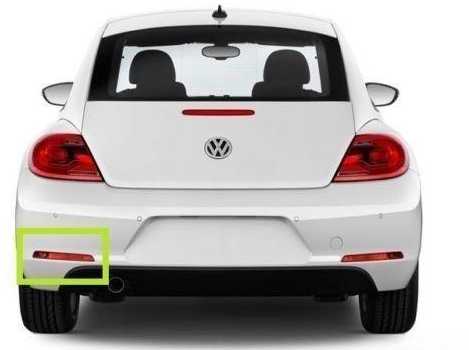 VAG VW BEETLE galinis bamperio apatinis kairysis atšvaitas 5C5945701C Originalus