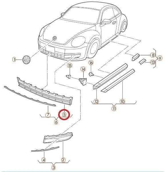 VAG VW Beetle kabrioletas Satin Juodas ventiliacijos grotelės originalios 5C1 5C7 5C5853677G9B9