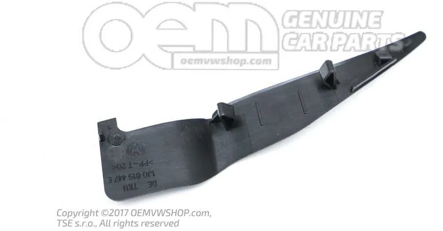 VAG VW Bora Satino juodos spalvos pamušalas kairiajam sparnui originalus 1J0819447EB41