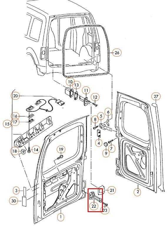 VAG VW Caddy galinių kairės arba dešinės pusės durų ribotuvas originalus 2K5827793