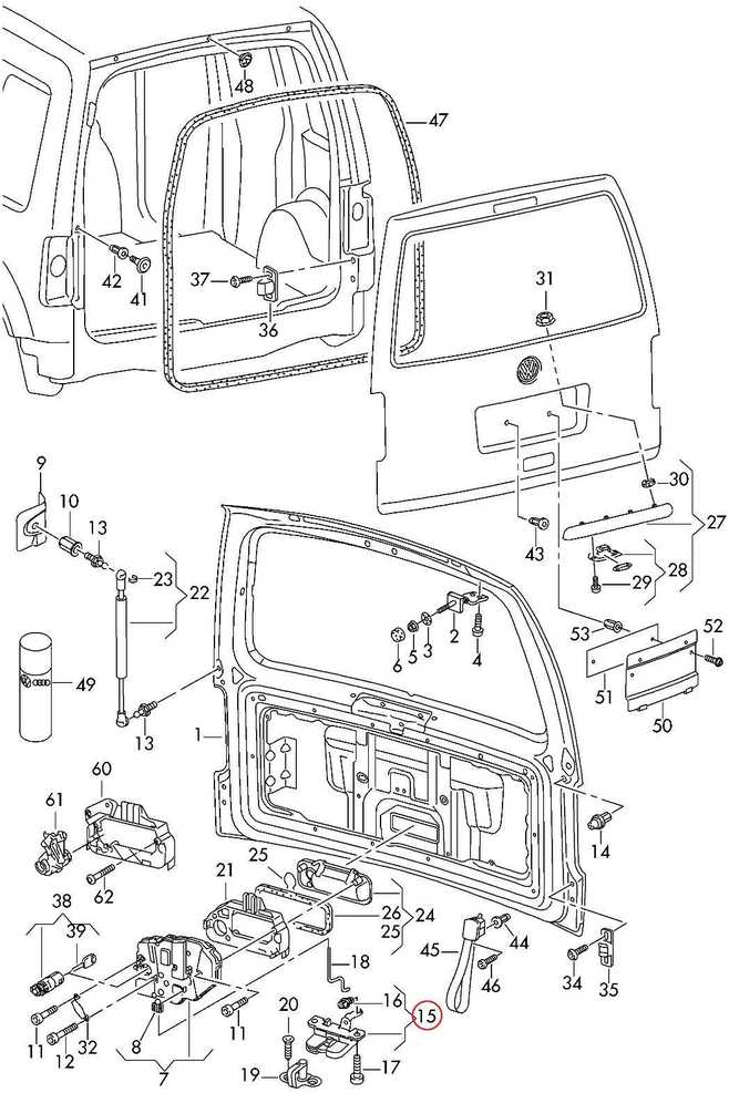 VAG VW CADDY III bagažinės užraktas K5827505 Originalus