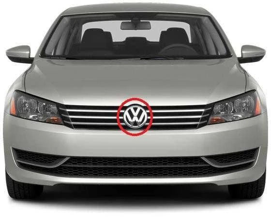 VAG VW CADDY PASSAT TOURAN priekinio radiatoriaus grotelių emblema originali 1T0853601EULM