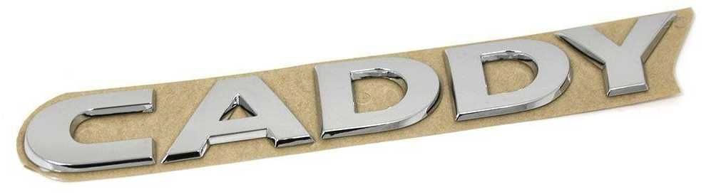 VAG VW Caddy užrašas Sidabrinis emblema logotipas galinėje durelėse 2K5853687 739