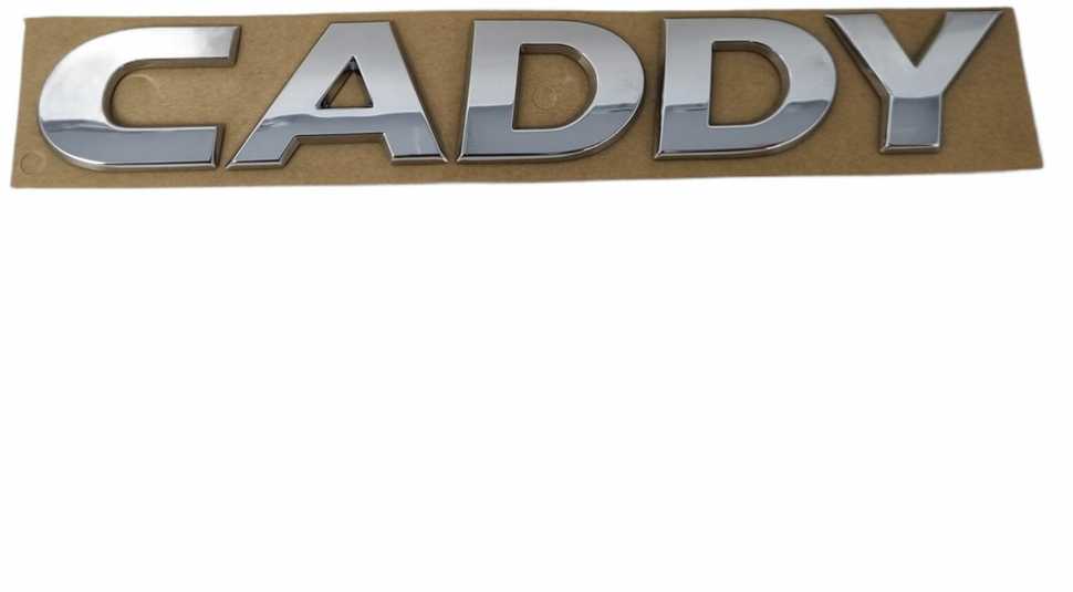 VAG VW Caddy užrašas Sidabrinis emblema logotipas galinėje durelėse 2K5853687 739