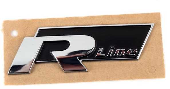 VAG VW CC GTI Golf Passat Touareg Chrome Juodas R-Line emblema 5K0853688AFXC Originali
