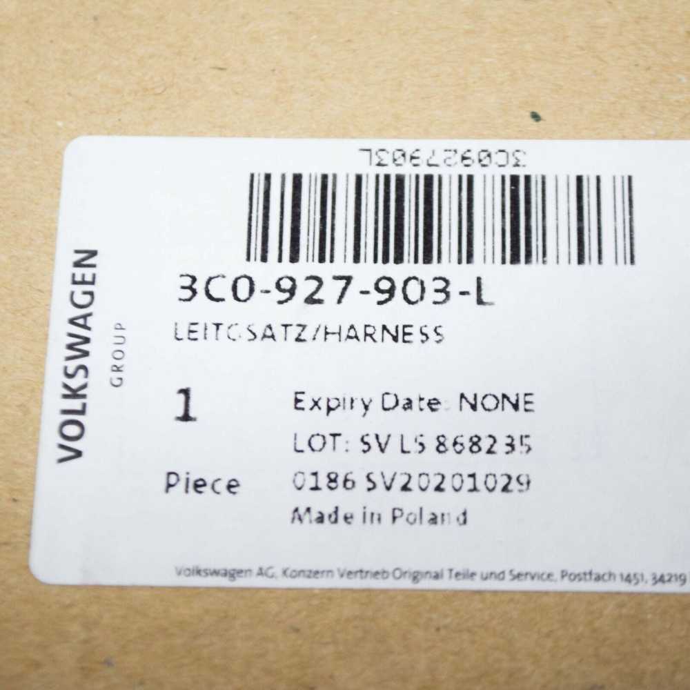 VAG VW CC priekinio kairiojo ABS priekinio rato greičio jutiklio laidų rinkinys originalus 3C0927903L