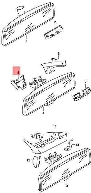 VAG VW CC Satin Juodas dangtelis 358 originalus 7N08585489B9