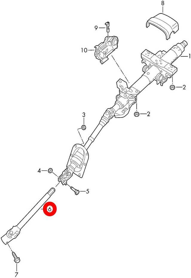 VAG VW CRAFTER 06-16 apatinė vairo kolonėlės jungtis RHD originali 2E2419315A