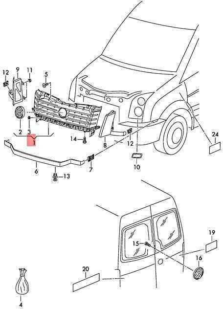 VAG Vw Crafter 2EA 2EB Radiator Cover Komplettas Originalus 2E0853653E
