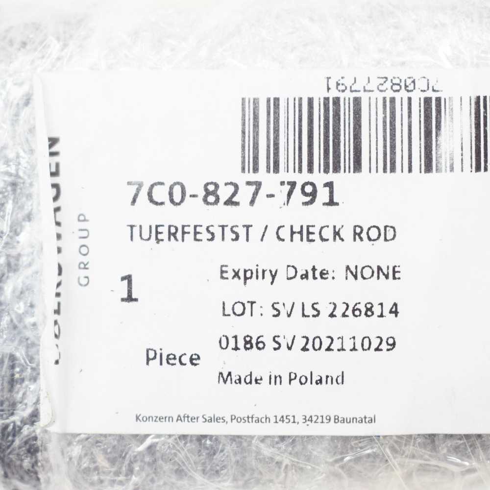 VAG VW CRAFTER Flatbed SZ galinių durų patikros dirželis su fiksatoriumi 7C0827791 Originalus