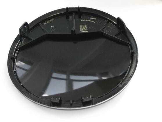 VAG VW emblema juoda chromuota (blizgi) originali 760853601EDPJ
