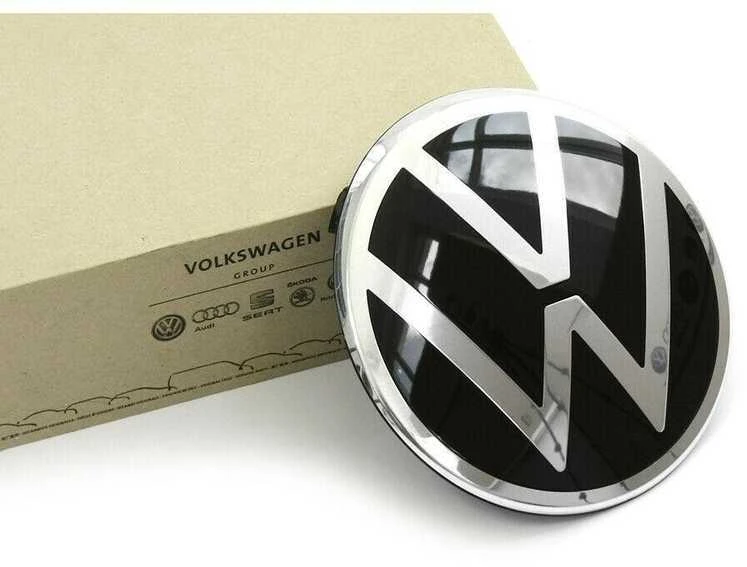 VAG VW emblema juoda chromuota originali 1S6853601EFOD