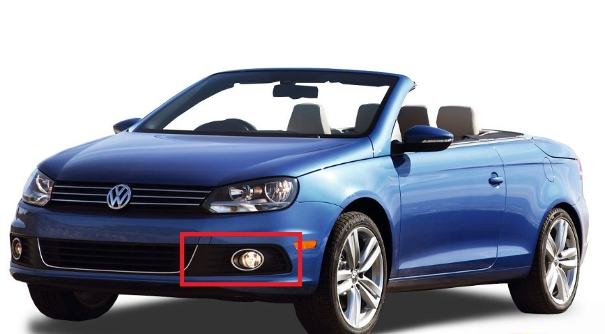 VAG VW EOS 11-16 priekinio bamperio kairės pusės rūko žibinto grotelės originalios 1Q0854661DRYP