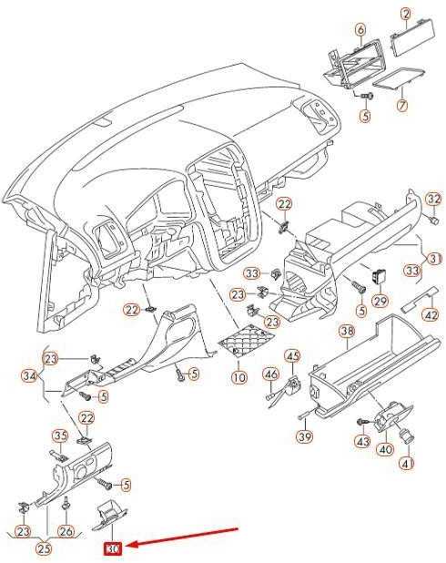 VAG VW EOS prietaisų skydelio kairysis laikymo skyrius LHD 1K1857919F82V NAUJAS ORIGINALUS