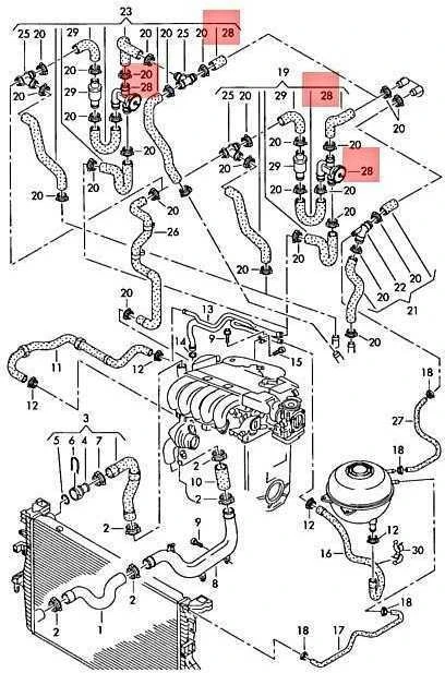 VAG VW EuroVan Touareg 70 7D 7P5 7P6 vakuuminis vožtuvas originalus 7D0121805